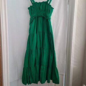 J CREW Emerald Green Maxi Sundress